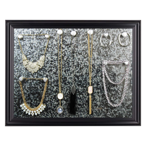 Amalfi Decor Jewelry Display Organizer Magnetic Board Black Frame